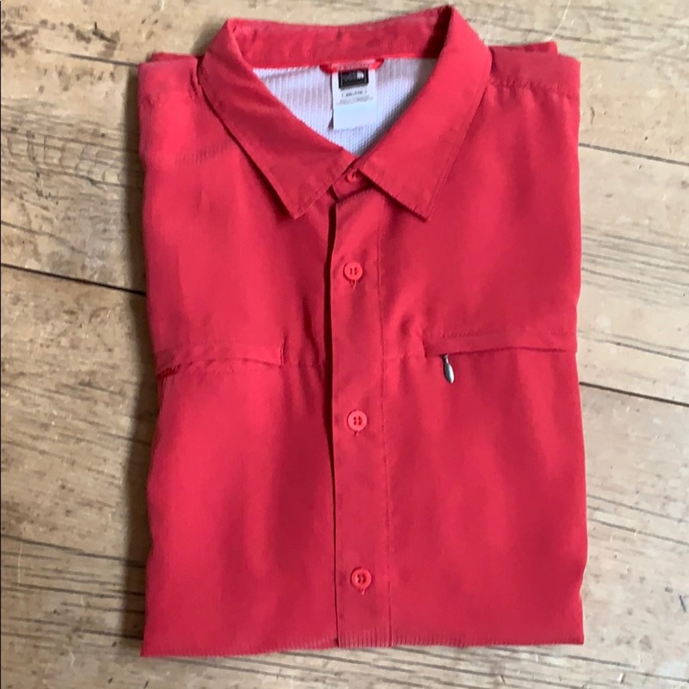North Face Short Sleeve Button up